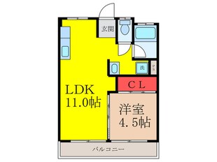 松林マンションの物件間取画像